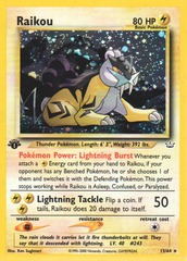 Raikou - 13/64 - Holo Rare - 1st Edition